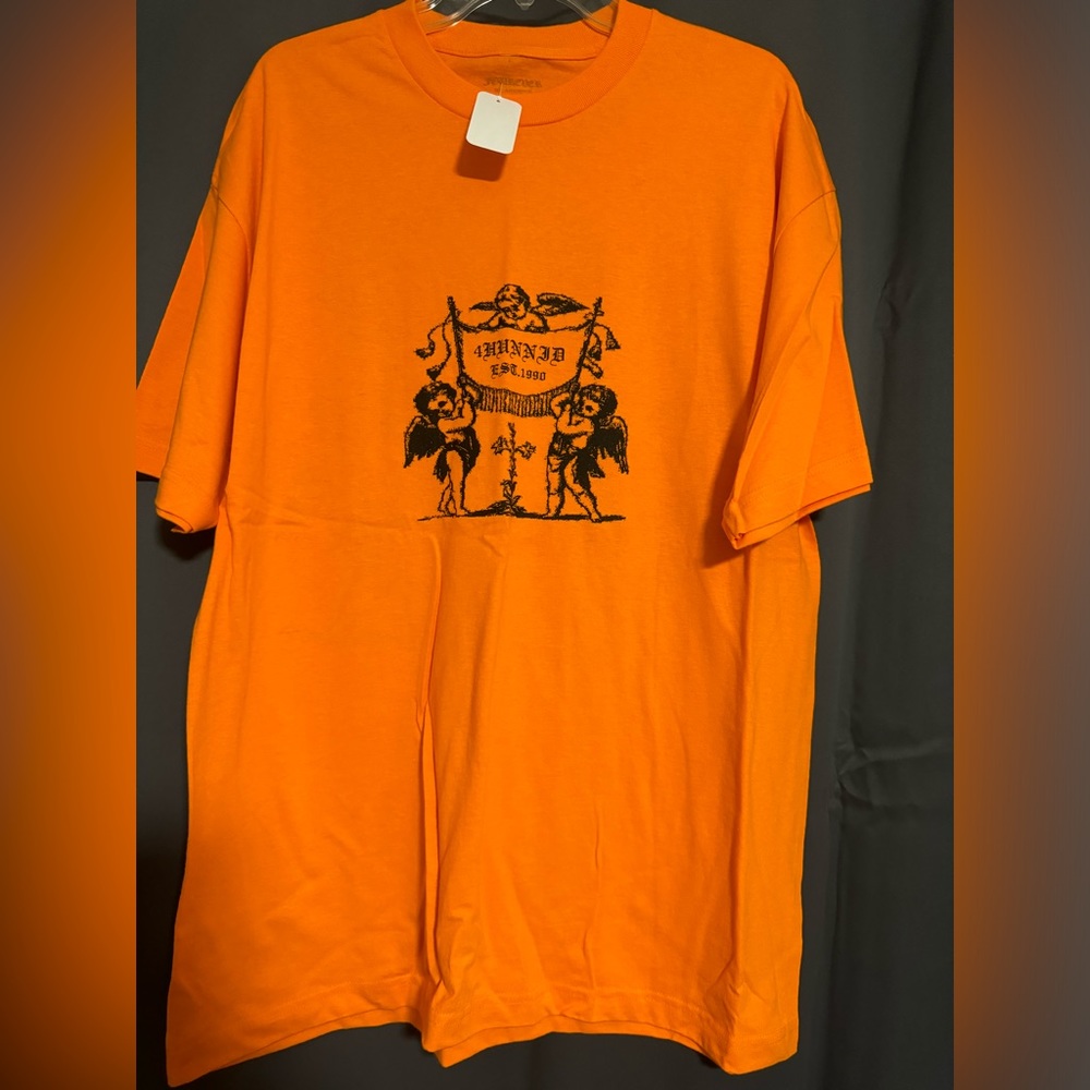 4Hunnid Orange tee